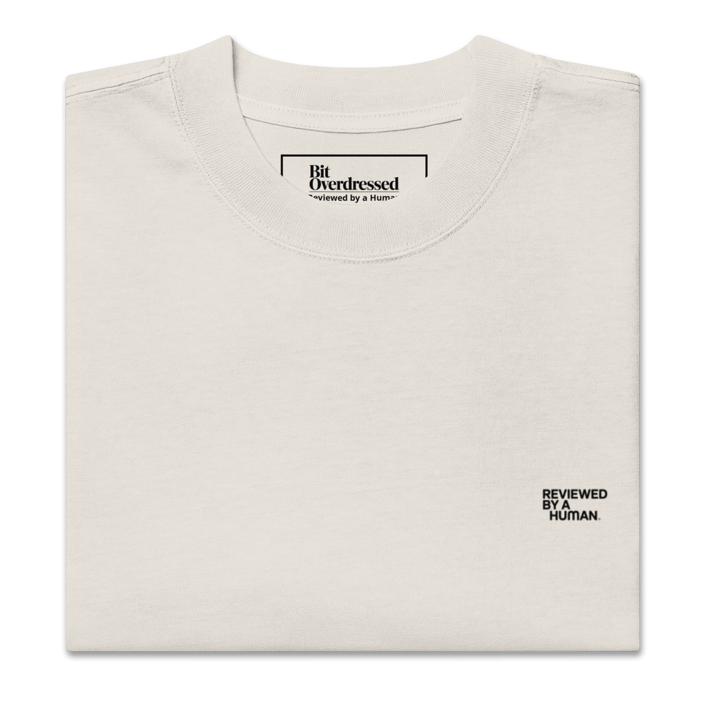 Reviewed by a Human — Oversized Faded Heavyweight T-Shirt