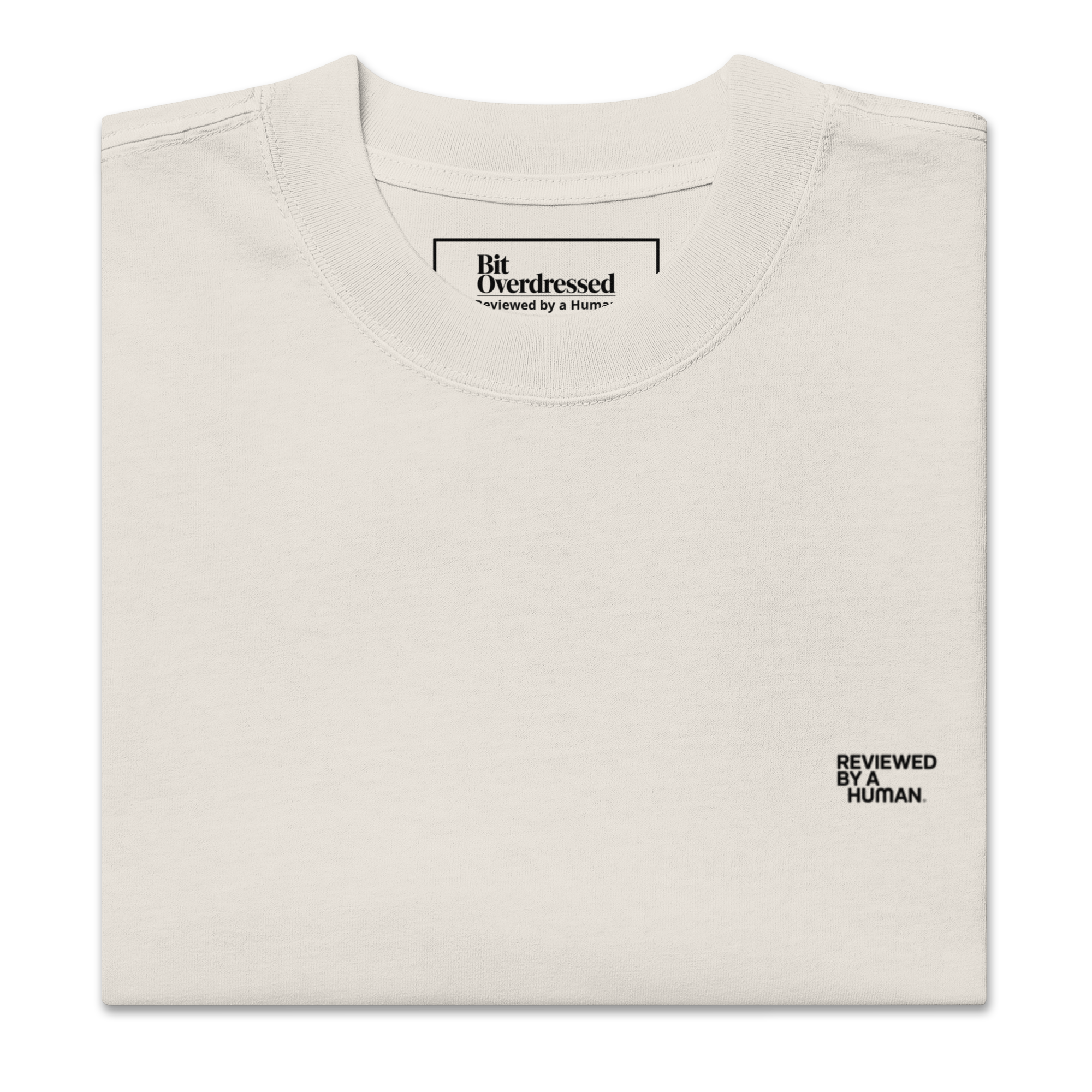 Reviewed by a Human — Oversized Faded Heavyweight T-Shirt