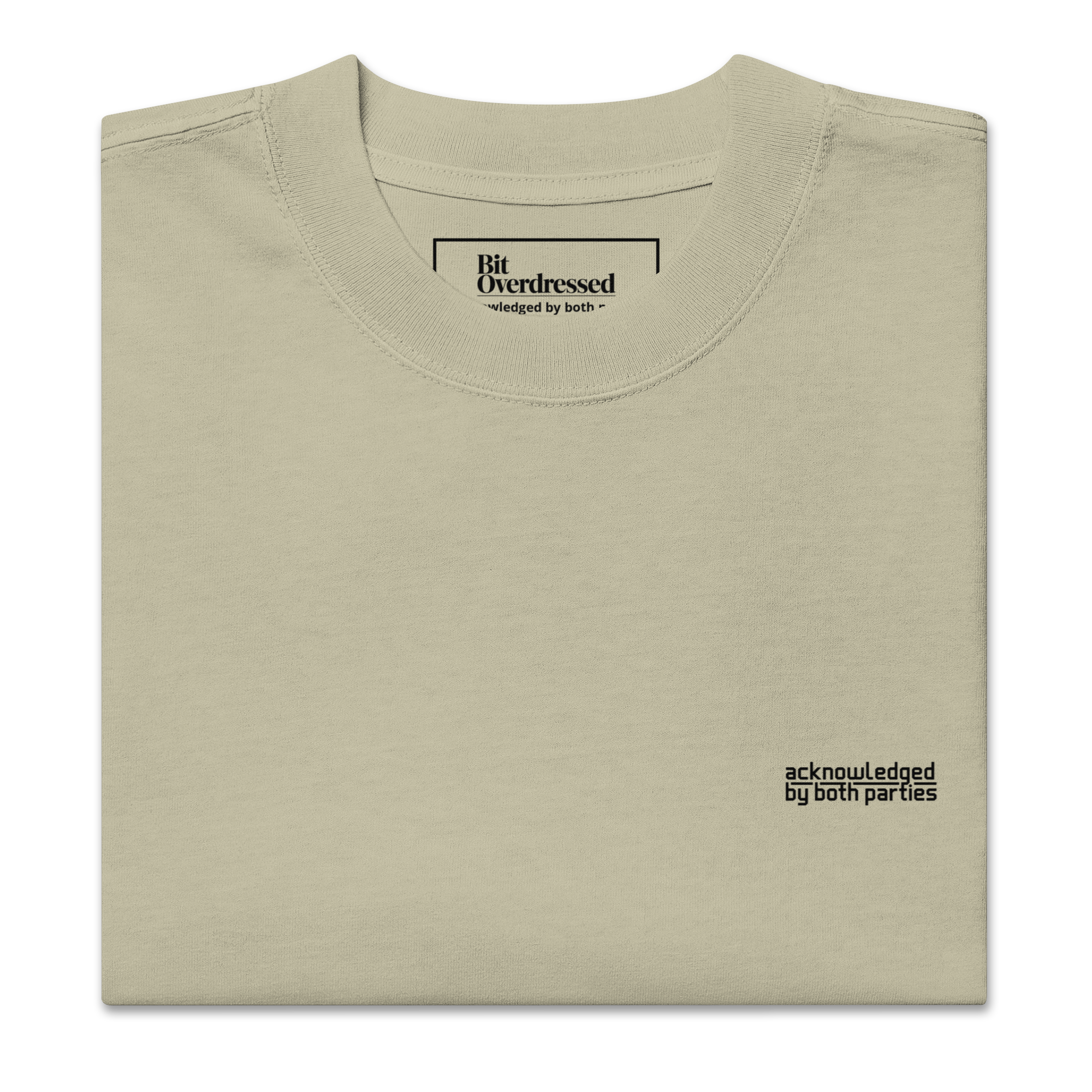 Acknowledged by Both Parties — Oversized Faded Heavyweight T-Shirt