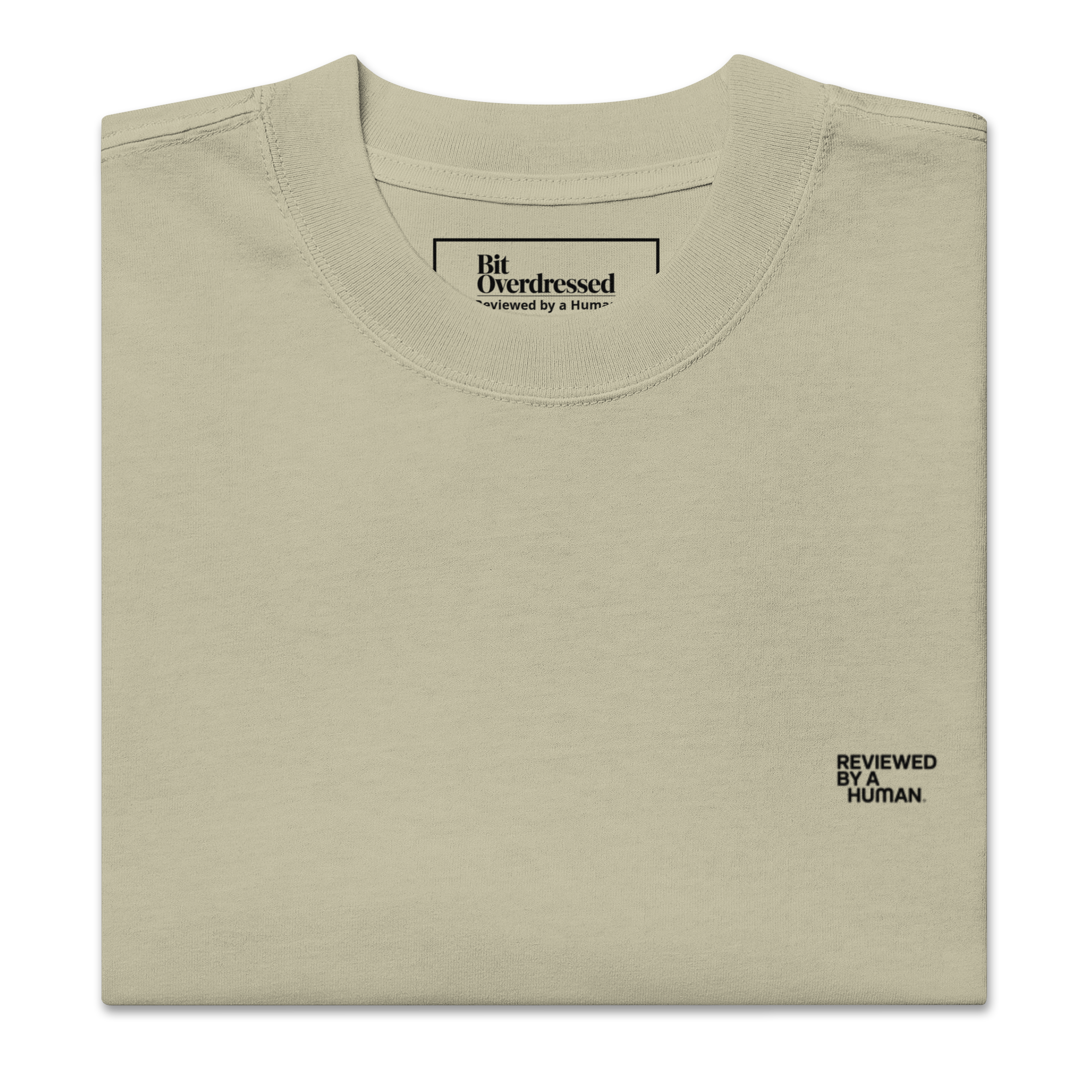 Reviewed by a Human — Oversized Faded Heavyweight T-Shirt