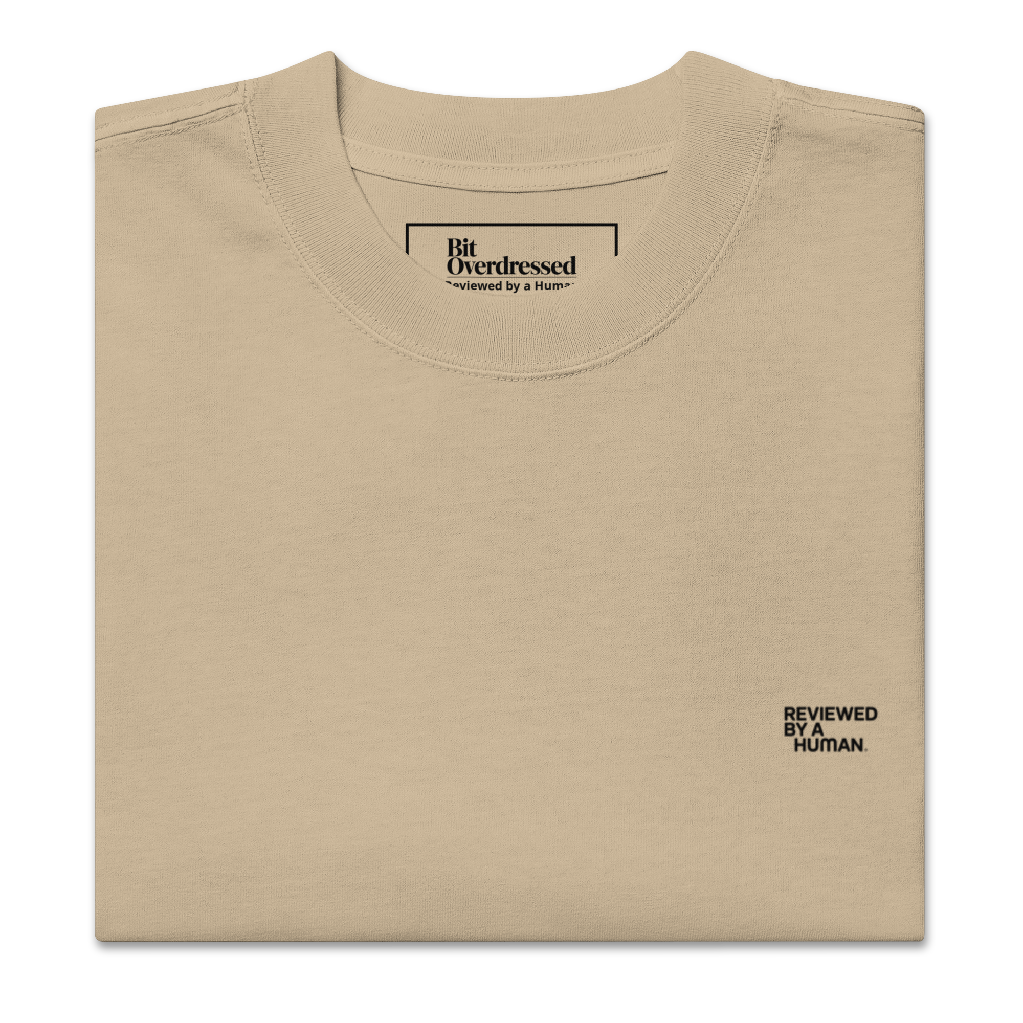 Reviewed by a Human — Oversized Faded Heavyweight T-Shirt